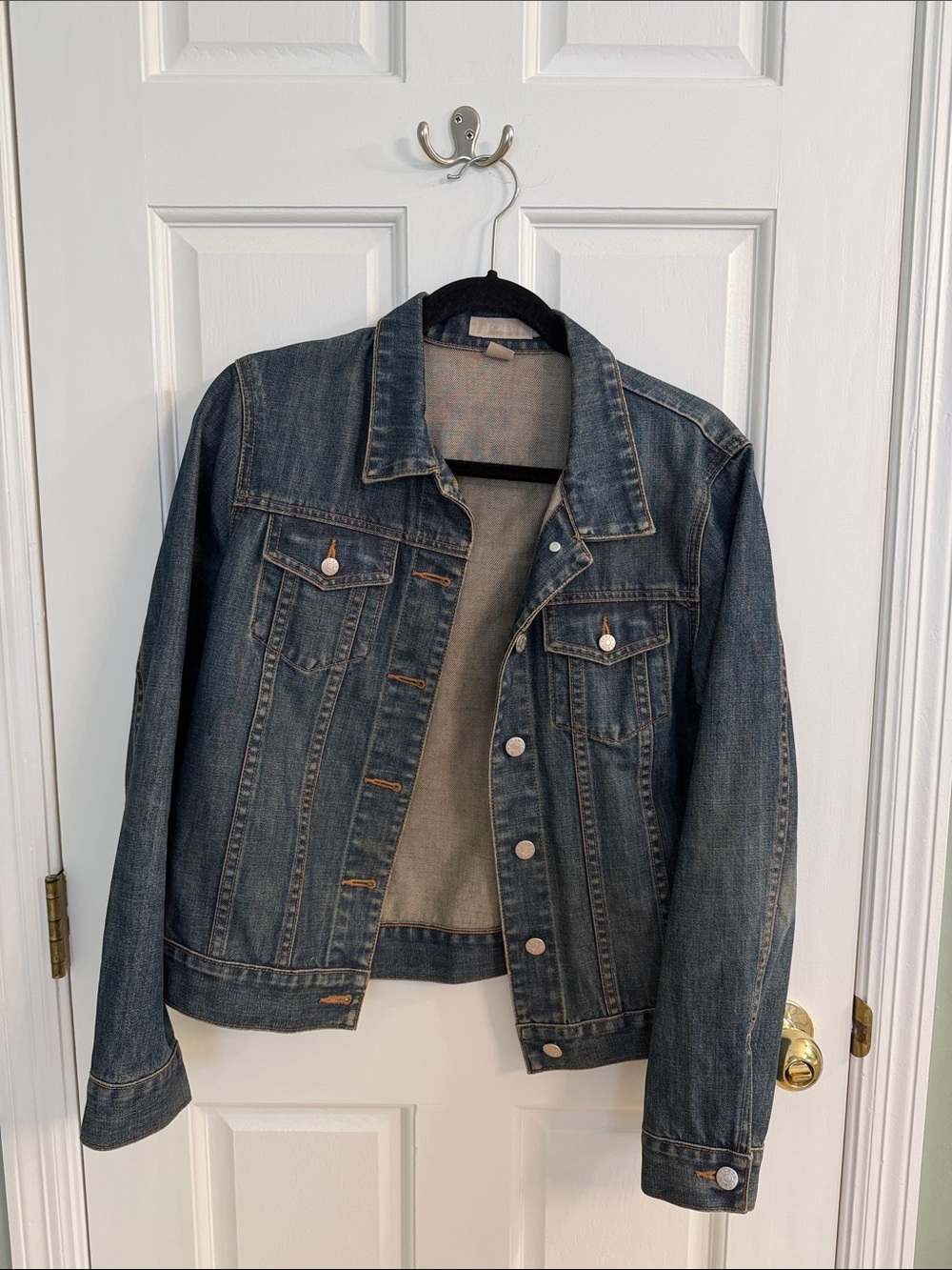 J. Crew Classic Dark Blue Denim Jacket